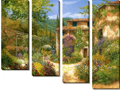 Модульная картина Цветы сад №34