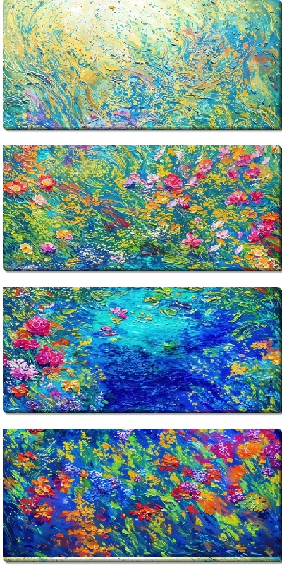 Модульная картина Сад цветов №36