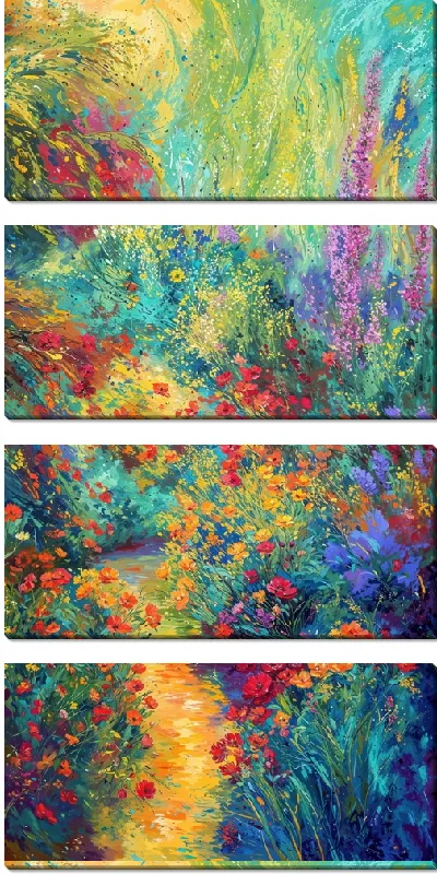 Модульная картина Весенний сад №38