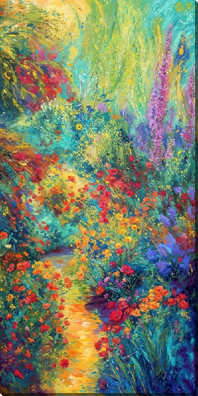 Картина маслом Весенний сад №38
