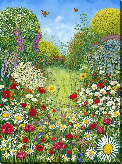 Картина маслом Весенний сад №48