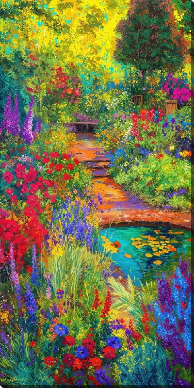 Картина маслом Изображающие сад