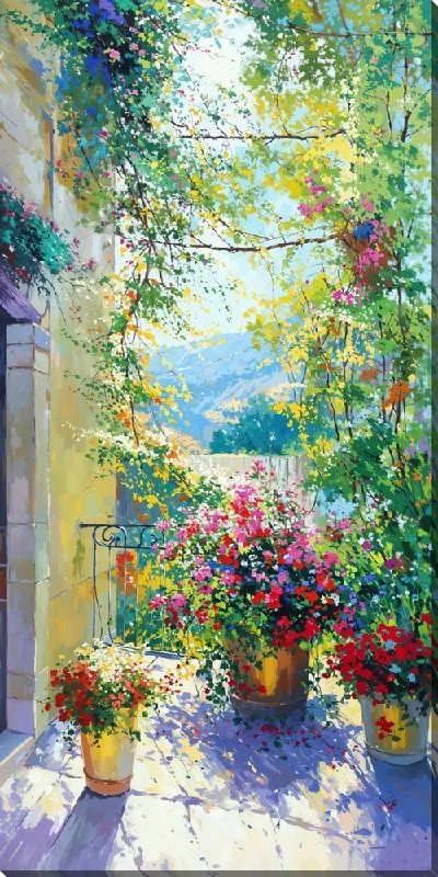 Постер Летний сад с цветами №47