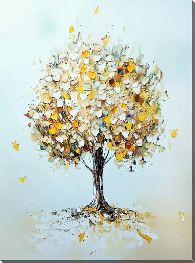 Картина маслом Цветущее дерево №3