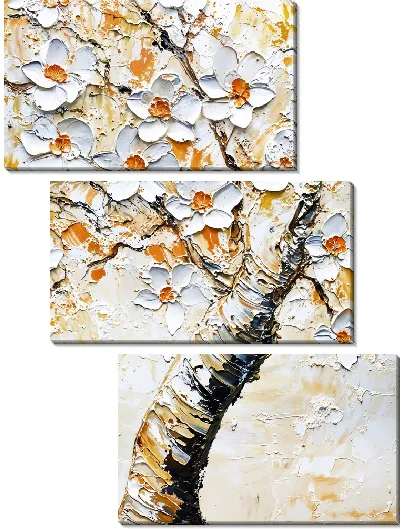 Модульная картина Цветущее дерево №5