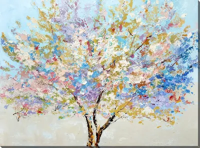Картина маслом Цветущее дерево №9