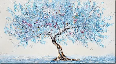 Картина маслом Цветущее дерево №10