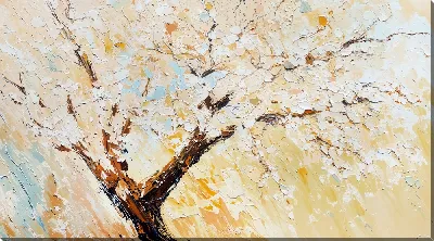 Картина маслом Цветущее дерево №29