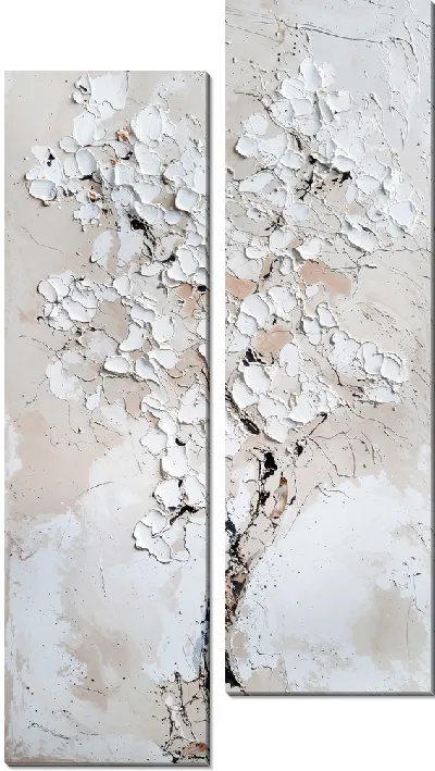 Модульная картина Дерево в цвету №7