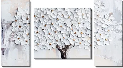 Модульная картина Дерево в цвету №10