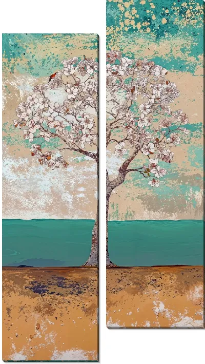 Модульная картина Дерево в цвету №13