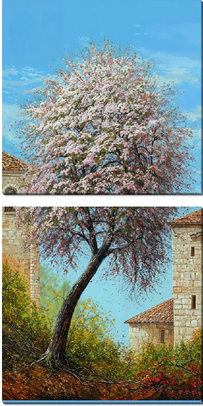 Модульная картина Дерево цветущее №24