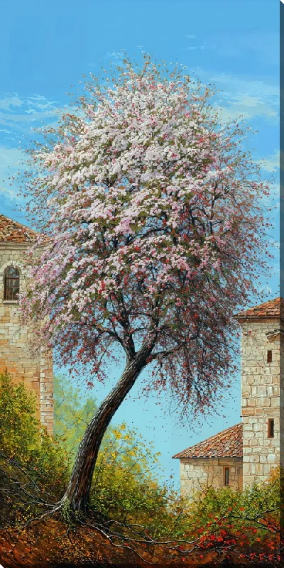 Картина маслом Дерево цветущее №24