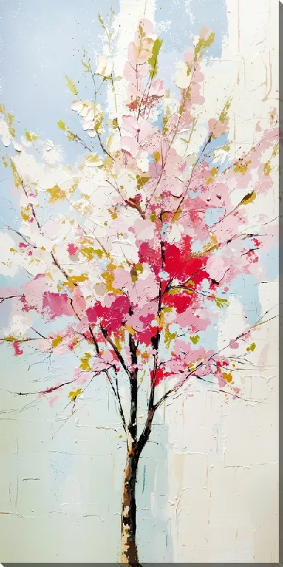 Картина маслом Дерево цветет №24