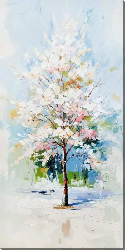 Картина маслом Дерево цветет №25