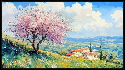 Картина Дерево цветет №44