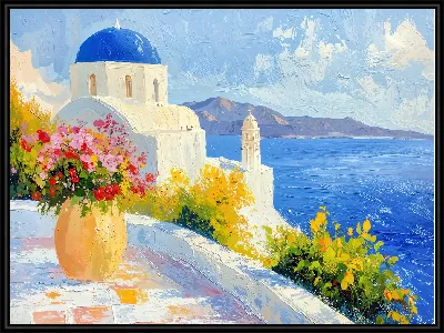 Картина Санторини №3