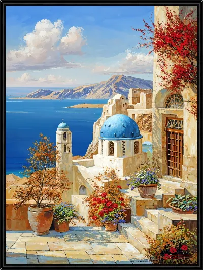 Картина Санторини №4