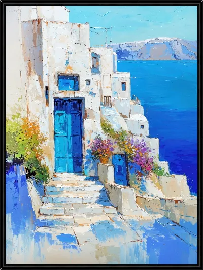 Картина Санторини №8