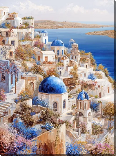 Постер Санторини №11