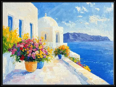 Картина Санторини №13