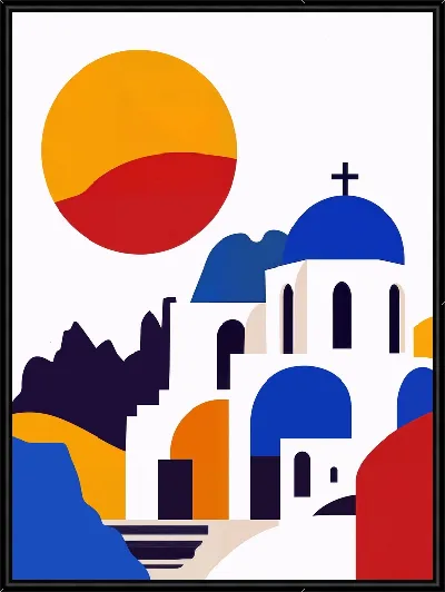 Картина Санторини №15