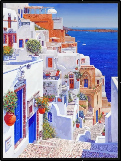 Картина Санторини №17