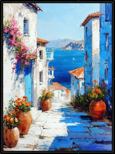 Картина Санторини №20
