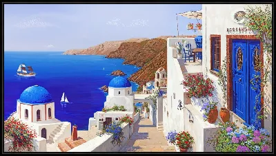 Картина Санторини №21