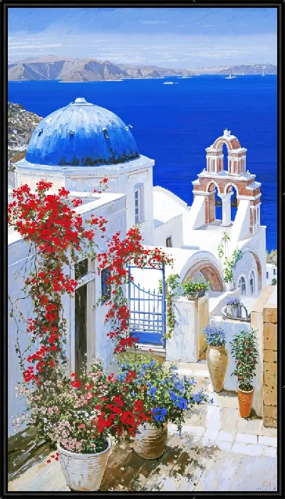 Картина Санторини №24