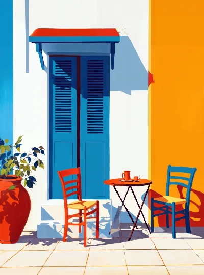 Плакат Санторини №29