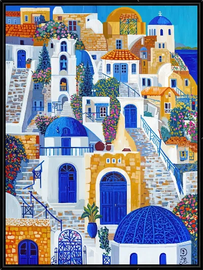 Картина Санторини №33