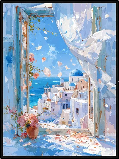 Картина Санторини №35