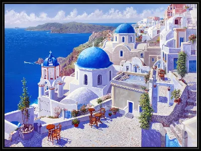 Картина Санторини №38