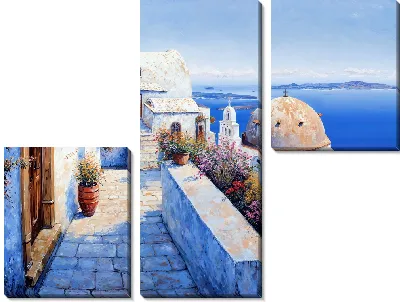 Модульная картина Санторини №39