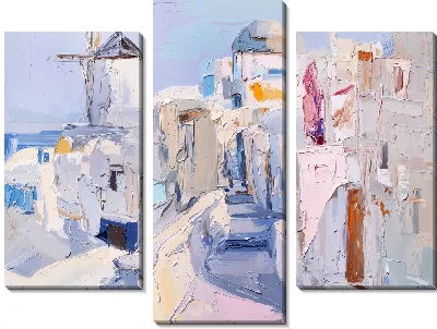 Модульная картина Санторини №43