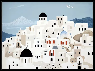 Картина Санторини №44