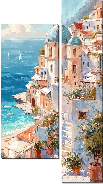 Модульная картина Санторини №46