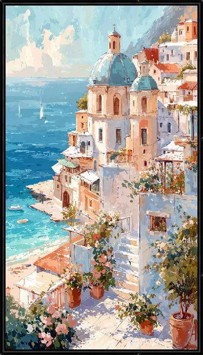 Картина Санторини №46