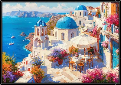 Картина Санторини №47