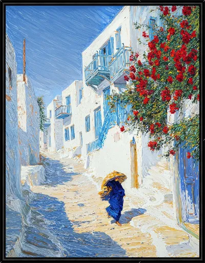 Картина Санторини №56