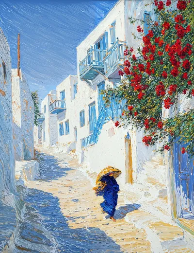 Плакат Санторини №56