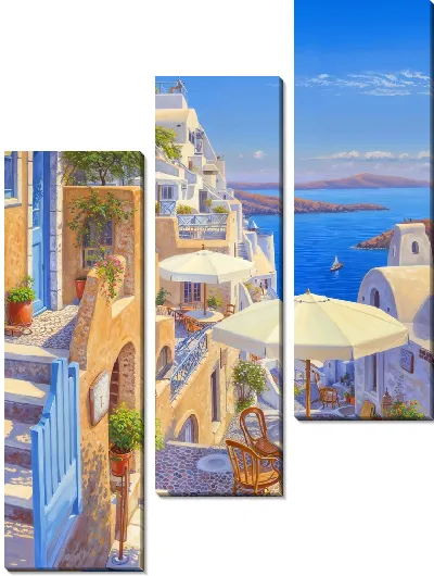 Модульная картина Санторини №60