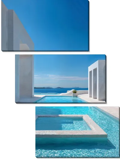 Модульная картина Санторини №61
