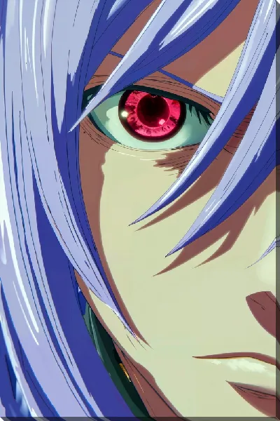 Картина маслом Аниме девушка №2