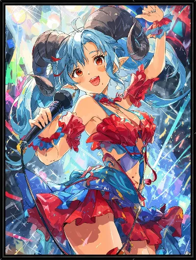 Картина Аниме девушка №7