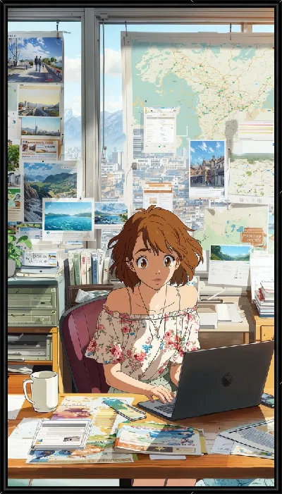 Картина Аниме девушка №17