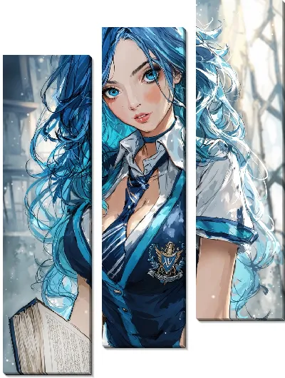 Модульная картина Аниме девушка №18