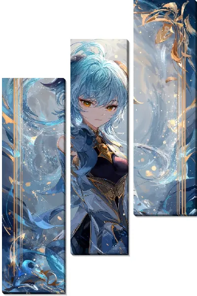 Модульная картина Аниме девушка №25