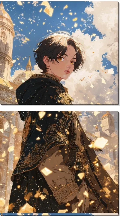 Модульная картина Аниме девушка №29